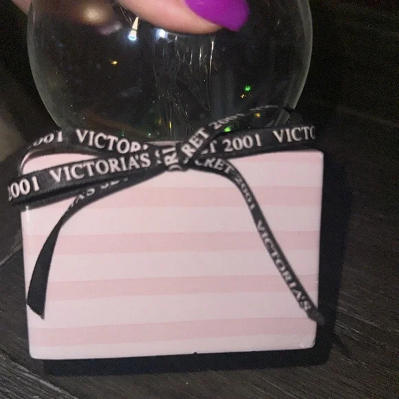 VTG Victoria's Secret 2001 Angel Glitter Snow Globe Music Box Y2K